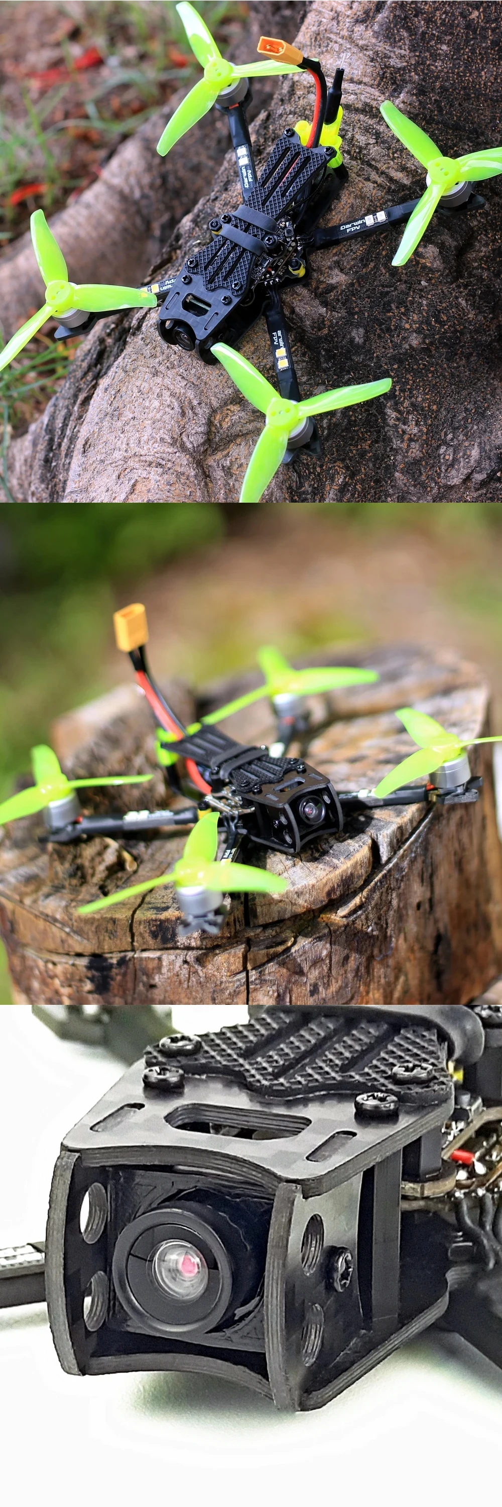 Description Picture 4 of itemDarwinFPV Baby Ape Pro V2 FPV Drone PNP 142mm 3inch Quadcopter Caddx Ant Camera F4 AIO Flight Controller 1104 Brushless Motor