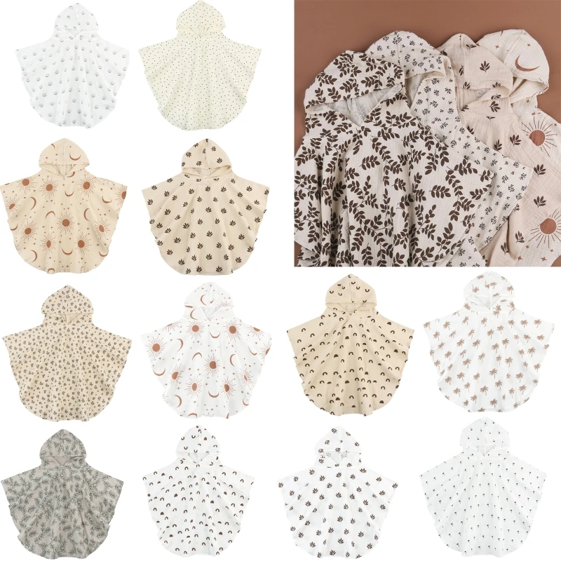 Bath Towel Baby Towel Baby Bathrobe Hooded Breathable Swaddle Wraps Shower Towel