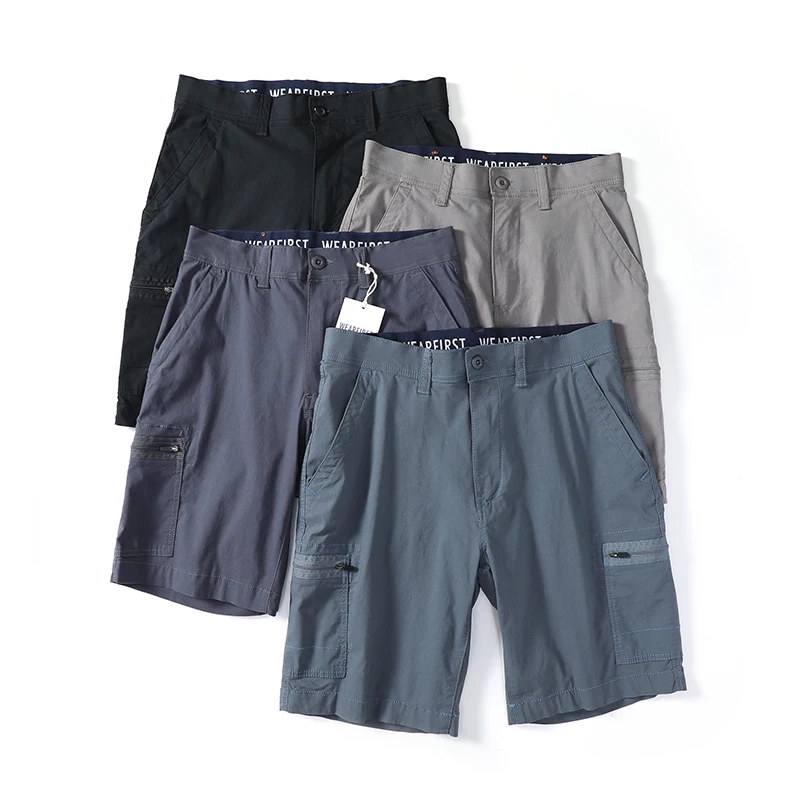 Men's Classic Cargo Stretch Short Pants Summer Golf Shorts Men Quick Drying Breathable Outdoor Sports Shorts Fishing