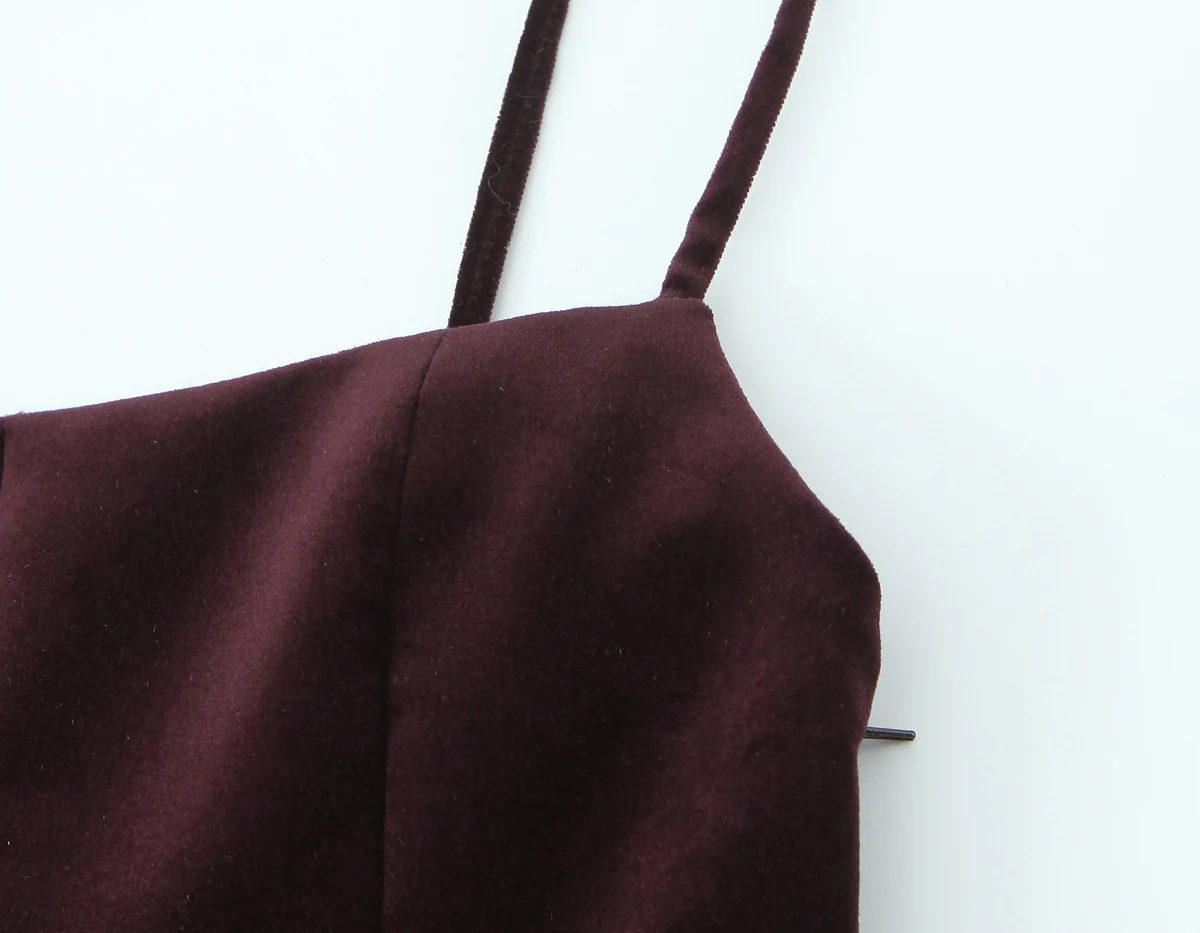 Women Summer New Velvet Halter Dress Female Sexy Slim Fit Elegant Slash Neck Retro Sleeveless Backless Mini Dress Lady Party Dre