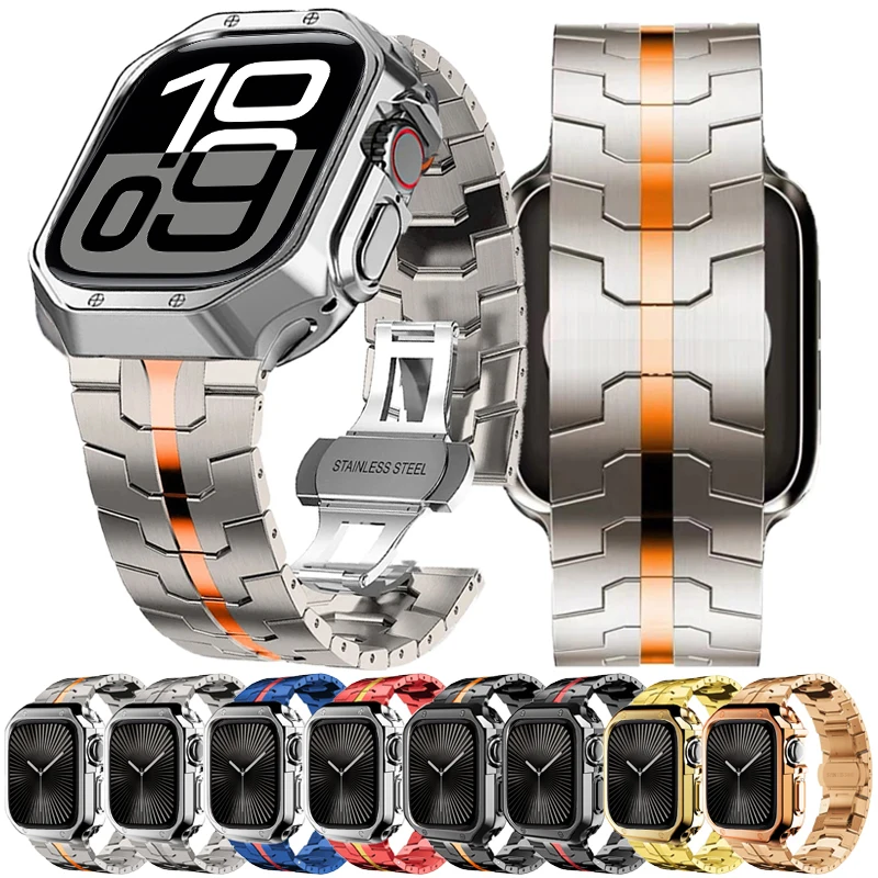 Deluxe Stainless Steel Band & Protective Case