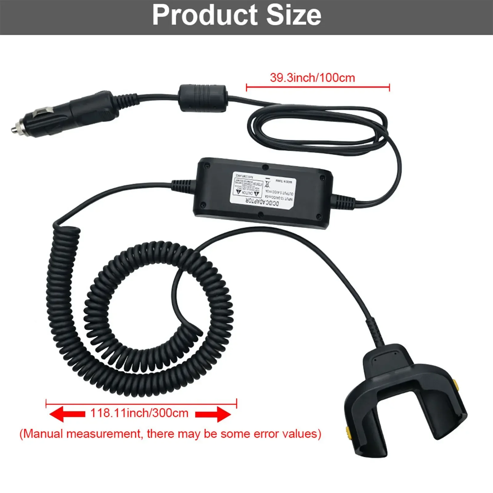Câble de chargeur de véhicule, 1 paquet, pour Zebra TC70 TC75 TC72 TC77 TC75x CHG-TC7X-CLA1-01