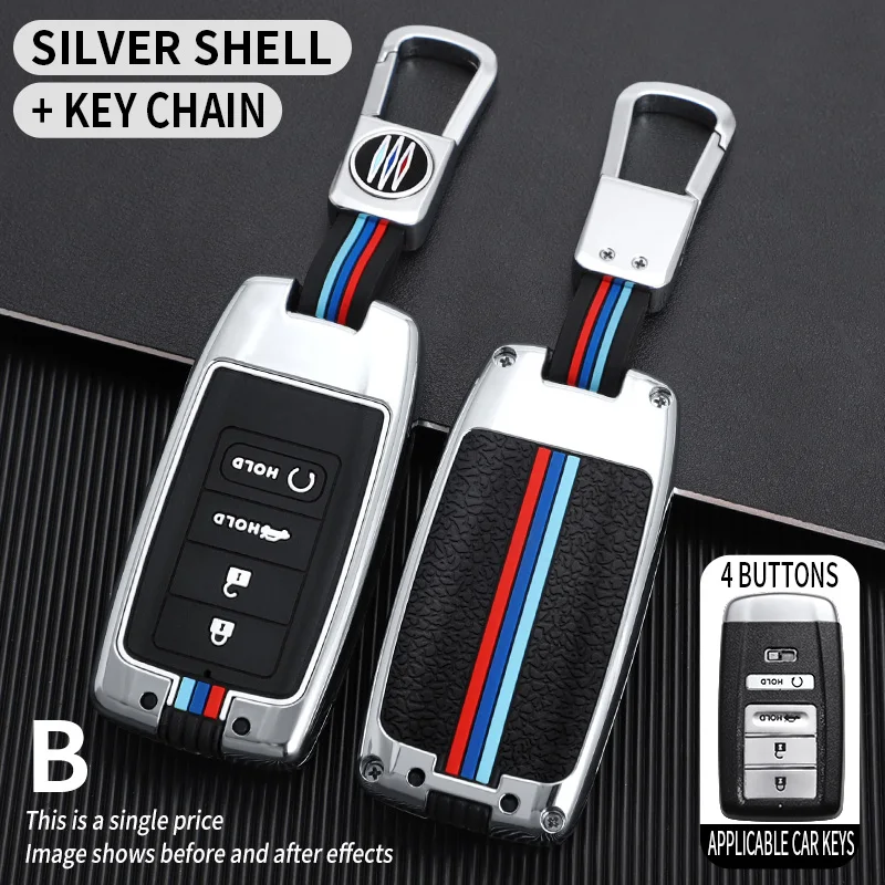 Custodia per chiave a distanza intelligente per auto in lega di zinco per ACURA RLX RDX MDX ILX TLX 2016 accessori per auto - S9156d901152048ab88af5527be5950f6a