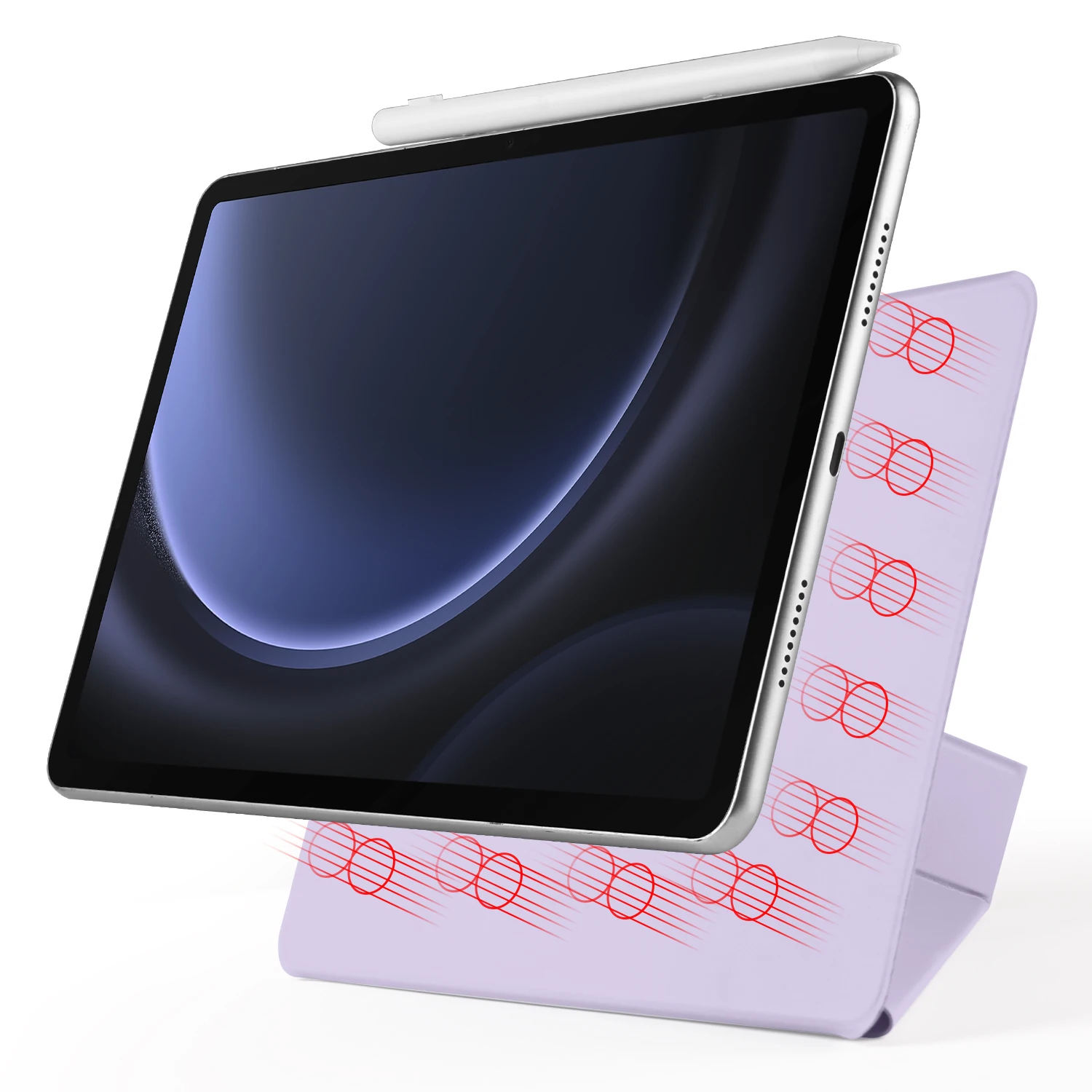 Ultra Thin Magnetic Multi-Folding Stand Tablet Case with Auto Sleep/Wake