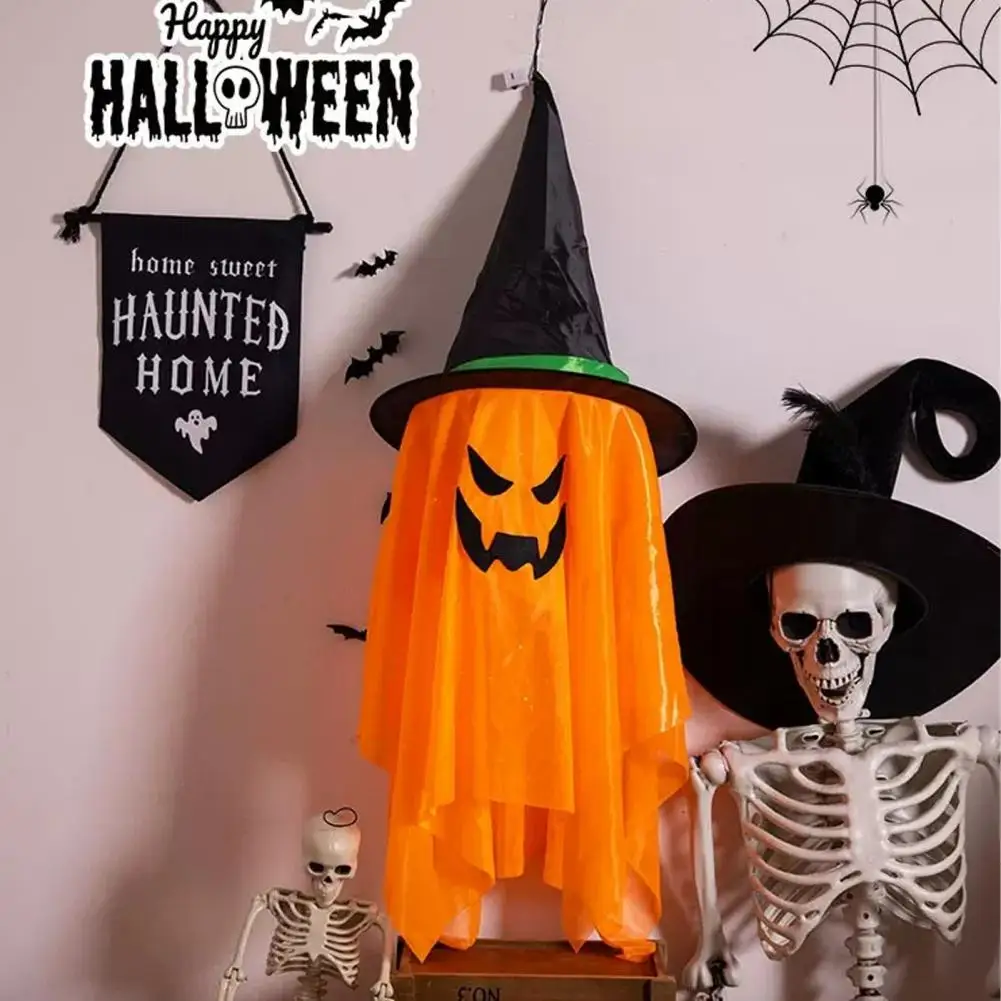 

Led Hanging Toy Halloween Glowing Toy Spooky Led Halloween Party Decorations Pumpkin Ghost Witch Hat Hanging Ornaments