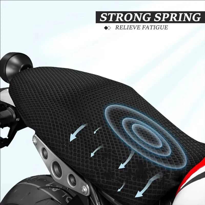 Honeycomb Mesh Motorcycle Seat Cover and Insulation Cushion Protector