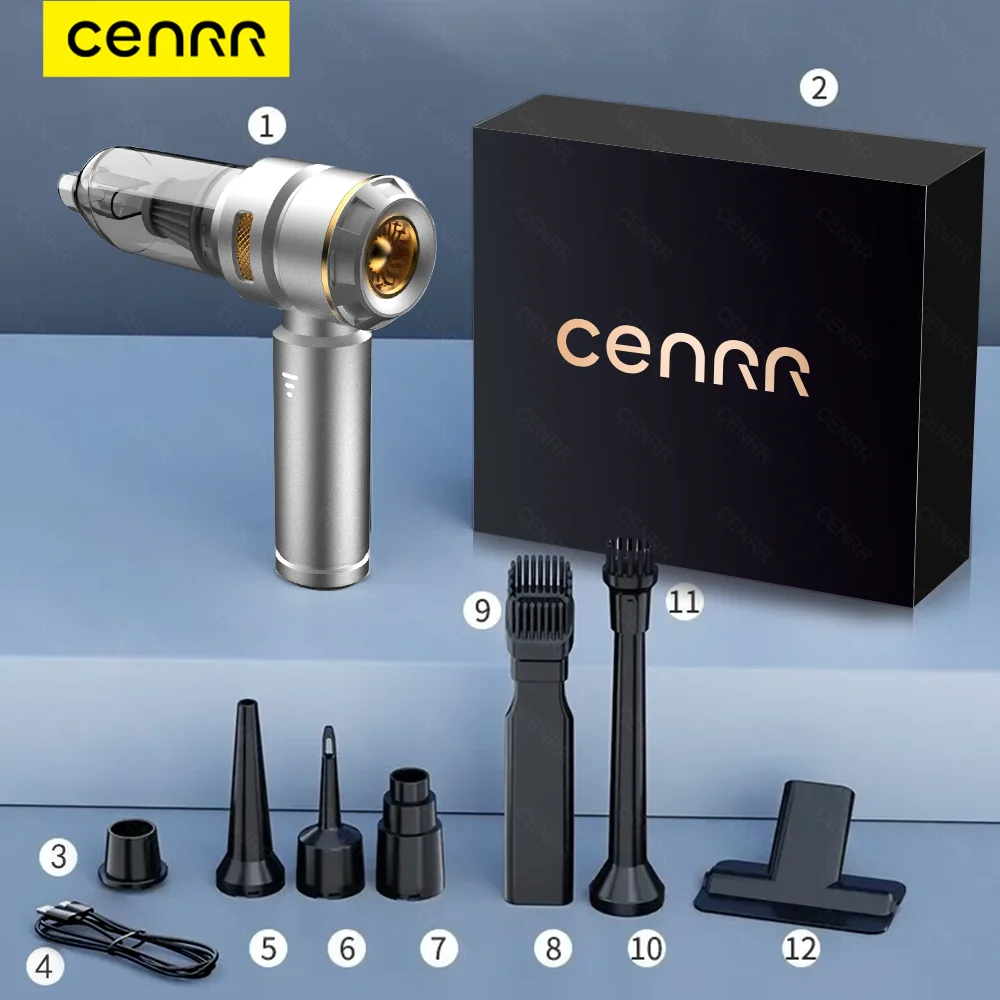 CENRR 998000PA Car Vacuum Cleaner Powerful Portable HandHeld Vacuum Cleaner thumbnail 3