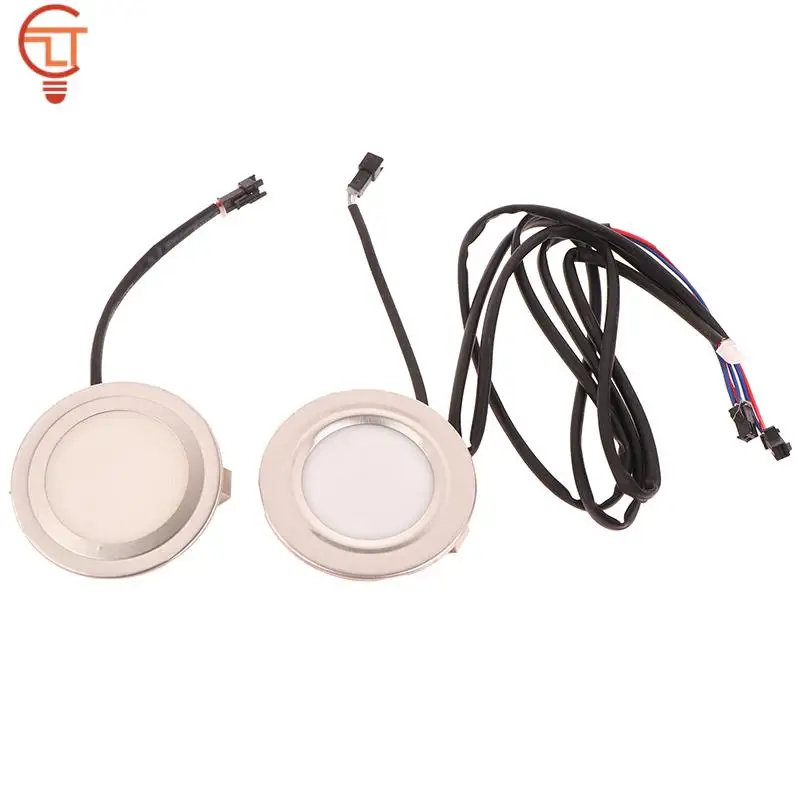 주방 조리기구 LED 전구, 캐비닛 옷장 찬장 조명, 에너지 절약 용품, 70mm 범위 후드 조명, 12V DC 1.5W, 2 개