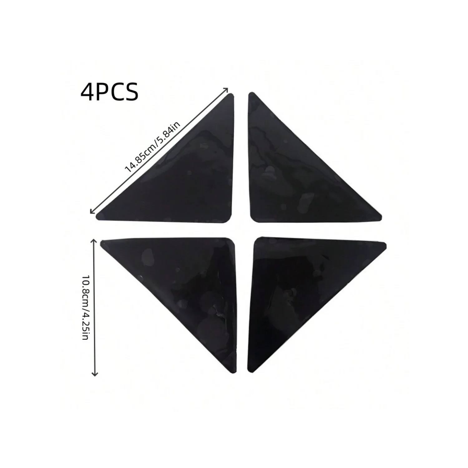 Triangle Shaped Silicone Anti-Slip Carpet Gripper Reusable Non-Slip Rug Pad 4pcs Household Items And Carpets