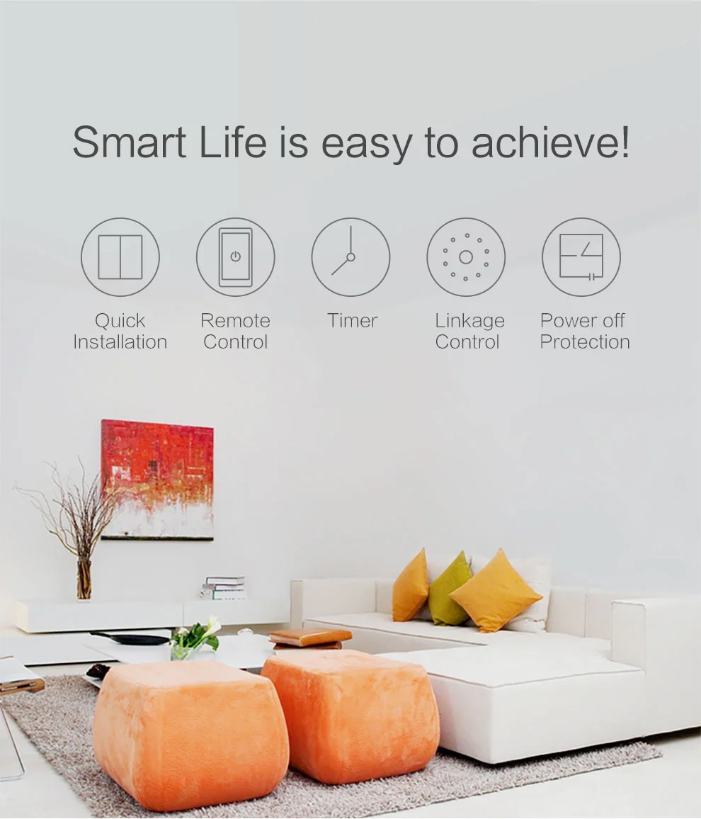 Wall Switch D1 ZigBee Smart Wireless Switch Key Light Remote Control Fire Wire W