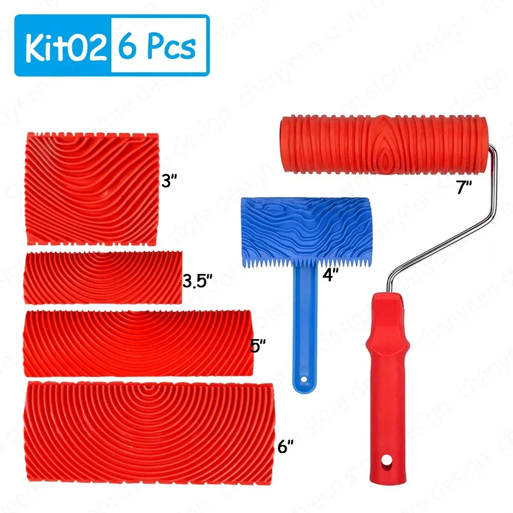 Wood Graining Texture Roller and Brush Set