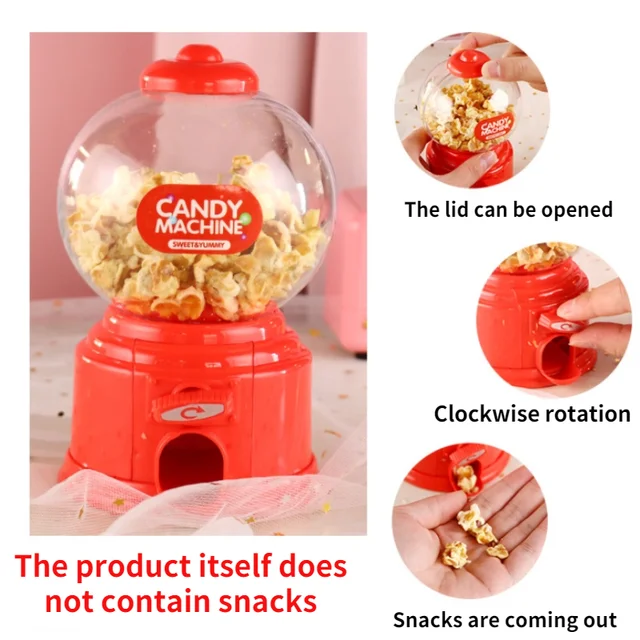 Money Boxes Plastic Sweet Mini Candy Machine Kids Bubble Gift Children Bank Toys Dispenser Coin Cute Piggy Bank for Girls 4
