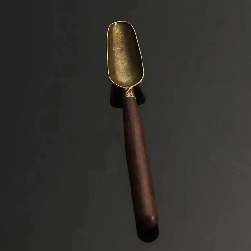 1pc Alloy Teaspoon Teaspoon Tea Spatula Tea Spoon Kung Fu Tea Set Tea Ceremony Accessories