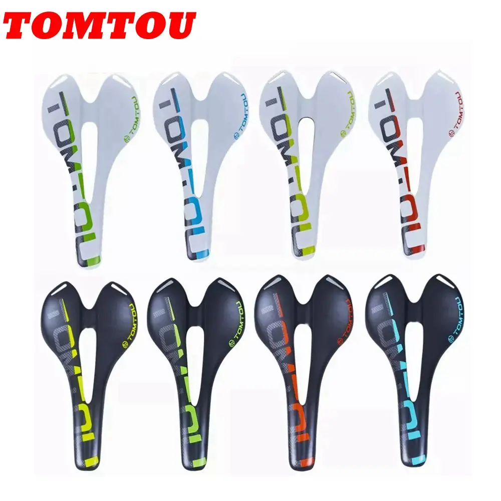 TOMTOU Bicycle Saddle Bike Carbon Fiber Saddles 270*143mm Seat Rail
