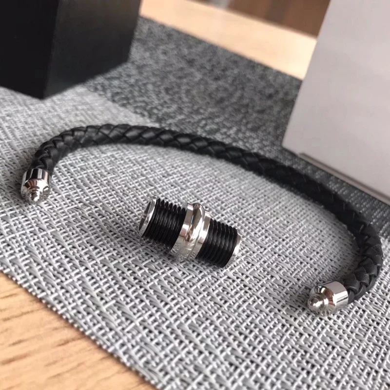 PJS 3 Colors MB High Quality Bracelet Rubber Luxury Stainless Steel Magnet Buckle Trendy And Fashionable Classic With Box Set