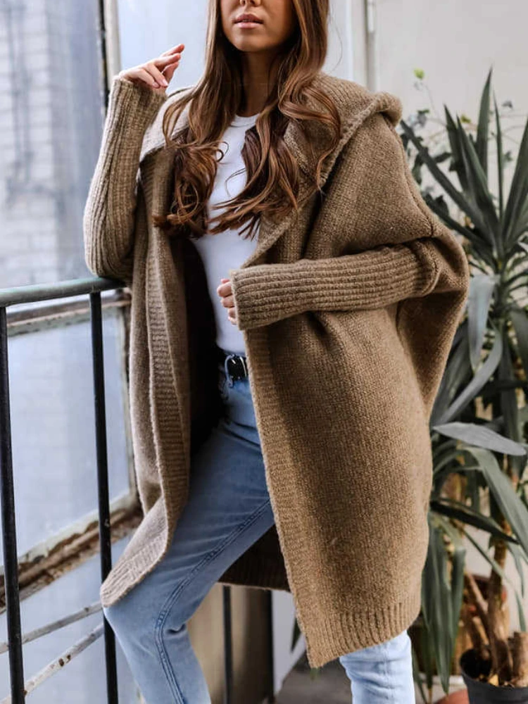 

Pink Cardigan Knit Sweater Women Crochet Spring Autumn Winter Sweater Heart Button Pocket Knitted Maxi Coat Long Jacket Jumpers