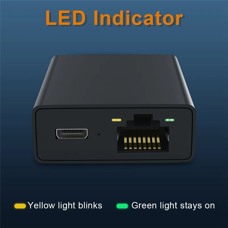 마이크로 USB 네트워크 카드 이더넷 어댑터, 마이크로 USB-100M 네트워크 카드, 4K 파이어 TV 스틱 이더넷 스위치 라우터용