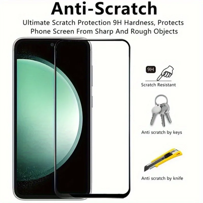 4-Pack HD Clear Full Screen Tempered Glass Protector - 9H Hardness