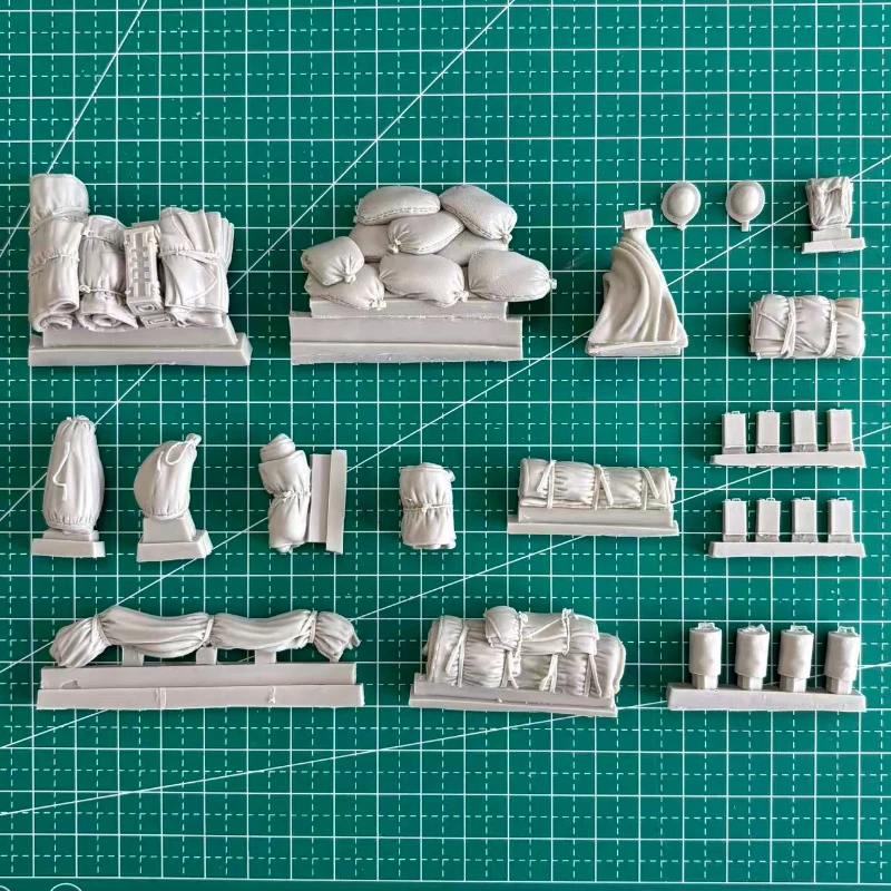 1/35 스케일 다이캐스트 수지 모델 조립 키트 M-3 그랜트 탱크 액세서리 세트(탱크 없음) 조립되지 않고 도색되지 않음