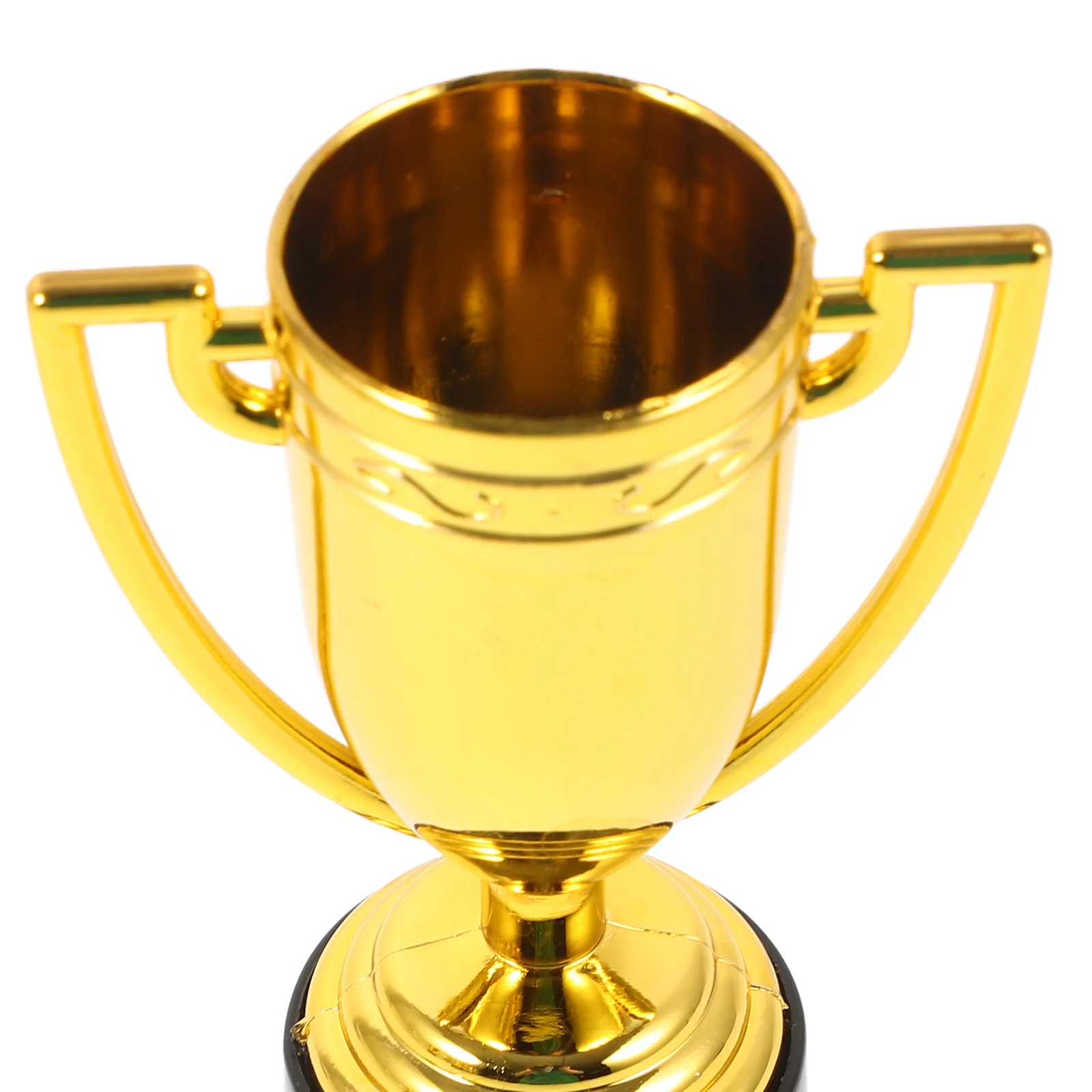 6 Pcs Golden Plastic Award Trophy Sport Mini Trophies Kids Staff Cup Awards Souvenirs Team Sports Plastic Trophies Game Prize