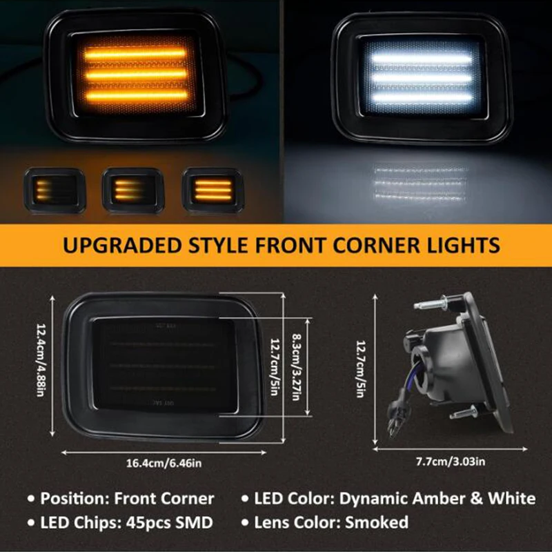 Led ���� �ڹ� ���� ȸ�� ��ȣ ���̵� ��Ŀ ���� Hummer H2 2003-2009, 2PCS ���� ���� �� ��� ���� ����