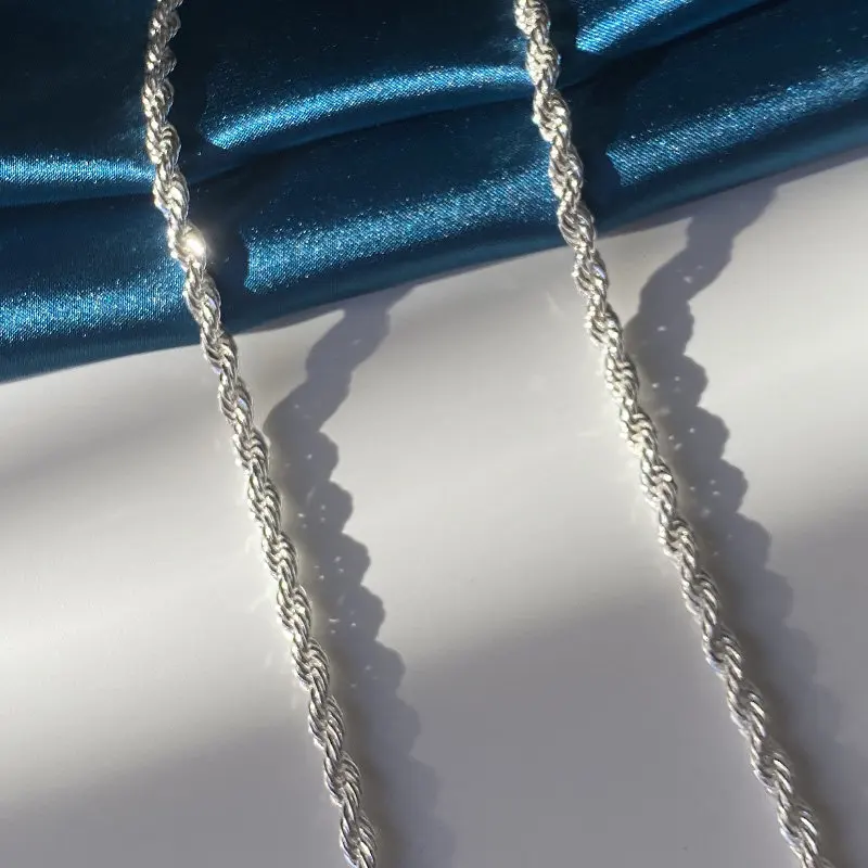 Cadena Plata Hombre 925 Kooljewelry Collar De Cadena De Plata De Ley De 0.035 In Para Bebé (16, 18, 20, 22, 24 O 30 Pulgadas), Plata Esterlina, No Es Una Piedra Preciosa Cadena Plata Hombre Fina