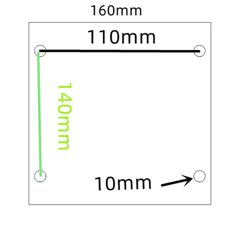 

Funssor Micron+ 3D printer 160mm size silicone heater pad 24V 200W full cover Build Plate HeatBed PEI SHEET KIT