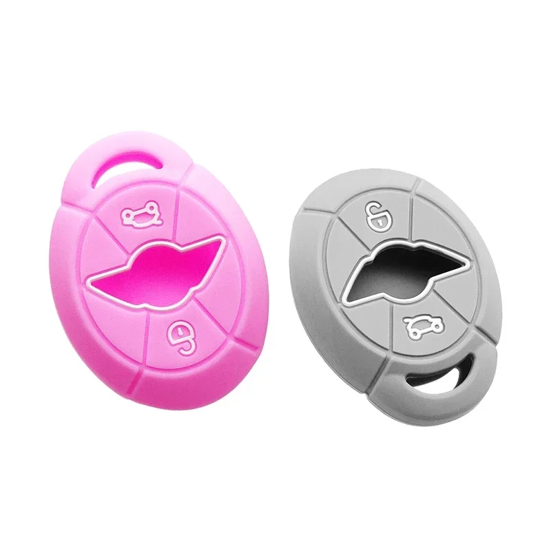2 Buttons Silicone Key Shell Car Remote Key Cover Fit BMW Mini Cooper S R50 R53 key case cover car key shell