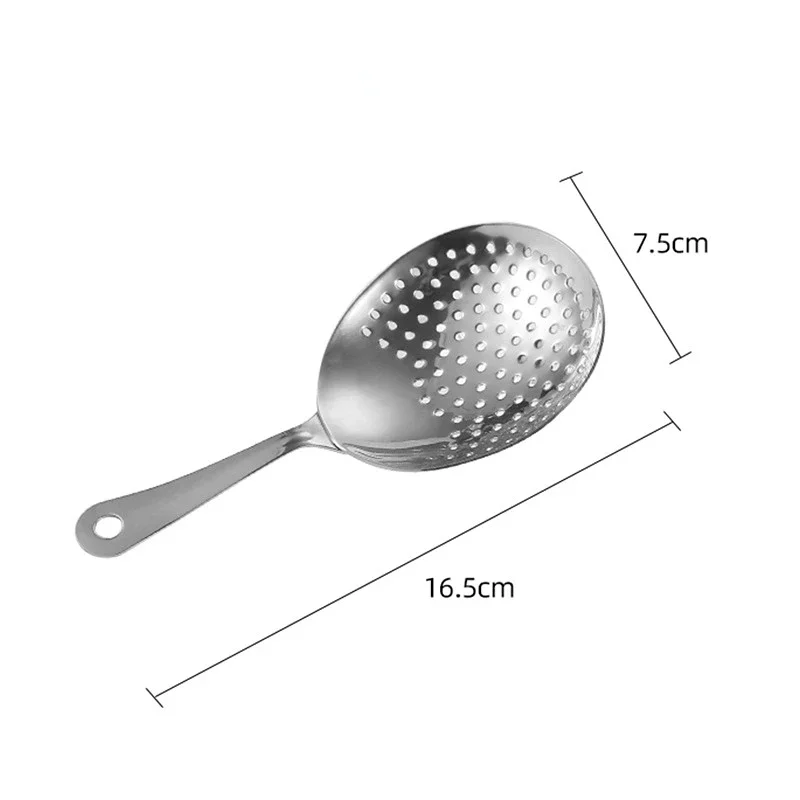 Cocktail Shaker Strainer Julep Bar Strainer 304 Stainless Steel Cocktail Strainer Spoon Bar Sprung Cocktail Shaker Fast Drain Julep Tools