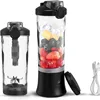 Portable Personal Blender for Smoothies and Shakes with 6 Blades Type-C USB Rechargeable Mini Blenders Leakproof Travel Lid 2