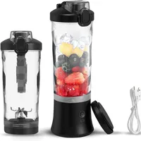 Portable Personal Blender for Smoothies and Shakes with 6 Blades Type-C USB Rechargeable Mini Blenders Leakproof Travel Lid 2