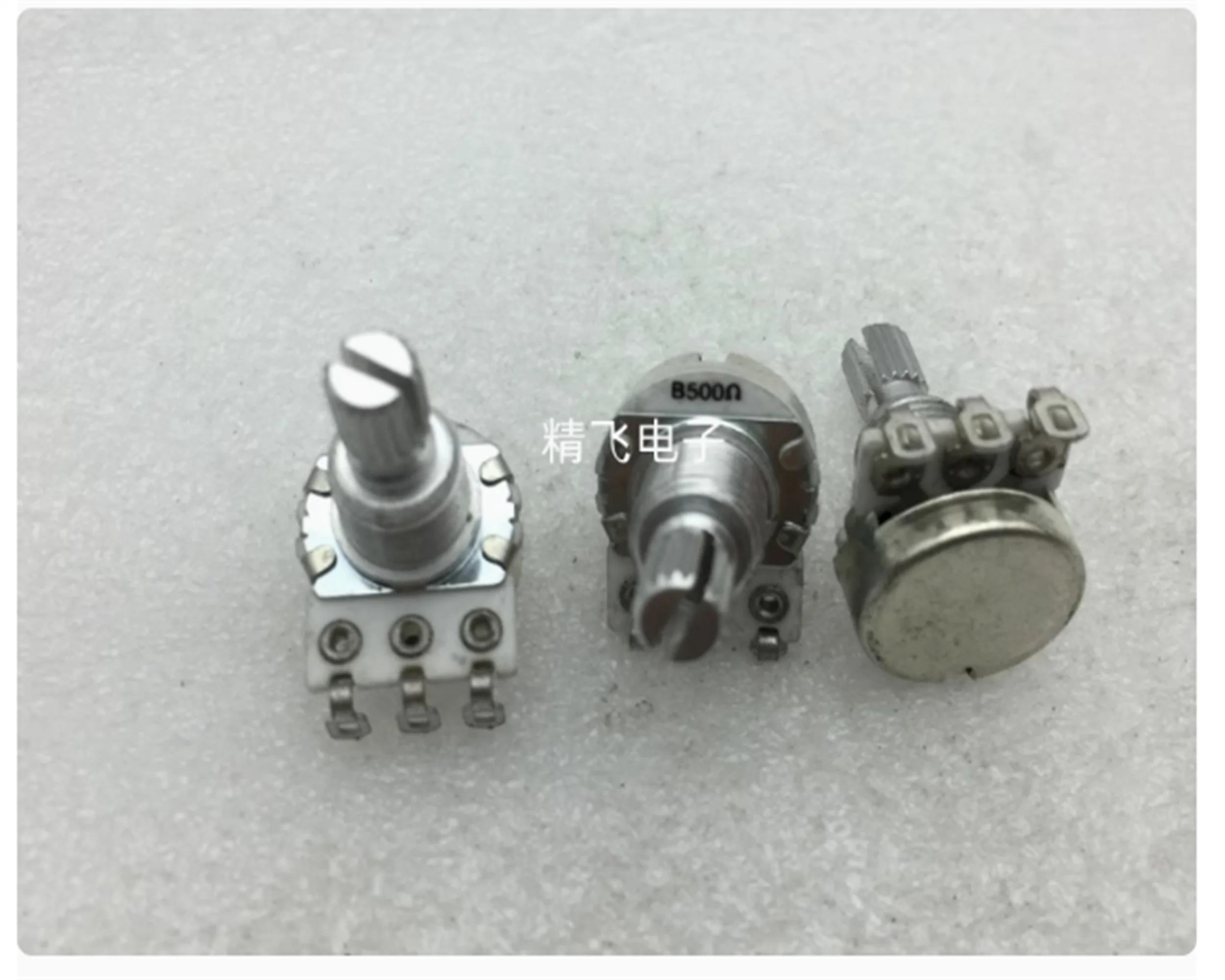 1 piece of NBR brand RK163 single link potentiometer with a 500 ohm axis length of 20MM, ceramic potentiometer specifically desi