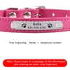 PU Leather Cat Collar Personalized Kitten Collar ID Name Engraving Pet Neck Starp For Cat Small Dog Puppy Accessories Necklace 4