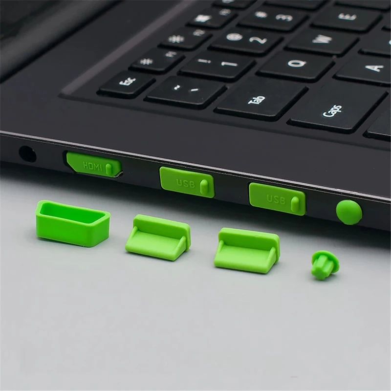 16Pcs 실리콘 마이크로 USB 캡 포트 커버 데스크탑 PC 노트북에 대 한 안티 먼지 수호자 스 토퍼 소켓 Protecor 액세서리