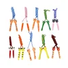 Kids Jump Rope Adjustable Cotton Braided Skipping Rope with Wooden Handle for Boys and Girls Fitness Training Fun Toy