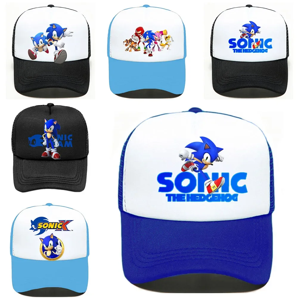 Hot Game Sonic Berretto Da Baseball Boy Men Hip Hop Dad Hat Adlut Lover Summer Sunhat Genitore-Figlio Cartoon Anime Outdoor Sport Shade Cap