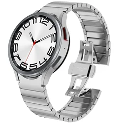 Elegant Stainless Steel Bracelet Band - Galaxy Watch 4 (Silver)