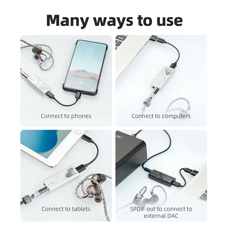 FiiO KA13 USB DAC AMP ミニデスクトップモードヘッドフォンアンプ