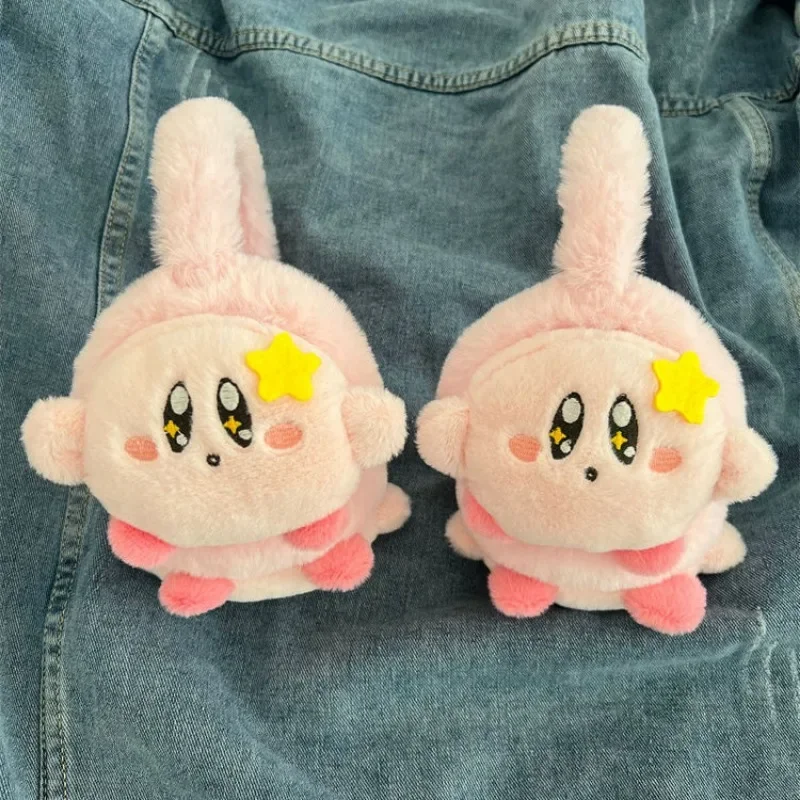 Kirby Ear Warmer Cartoon Earmuffs Plush Cute Girls Women Winter