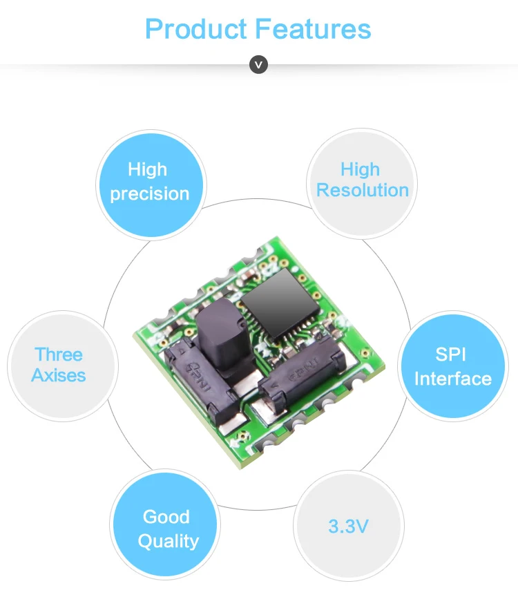 WitMotion High-Precision RM3100 Military-grade Magnetometer Sensor Magnetic Field Module Digital Electronic Compass For MCU