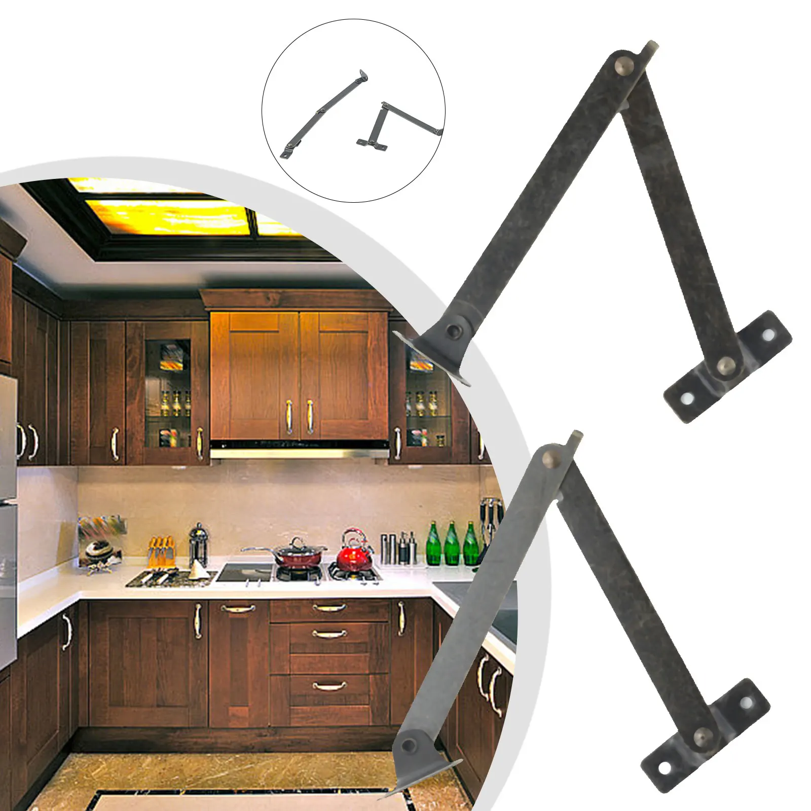 Wooden Box Support Support Tripod Silver 195mm 2PCS 40mm Black Corner Movable For Home Green Bronze Iron
