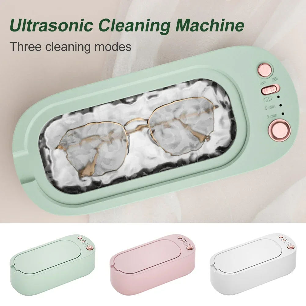 Description Picture 2 of itemUltrasonic Cleaner Machine 3-Speed Jewelry Glasses Watch Cleaner High-Frequency Portable Electric Cleaning Tool for Home Travel