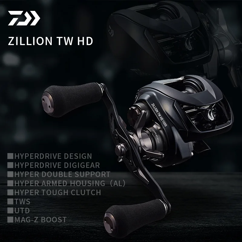 NEW Original DAIWA ZILLION TW HD 1000H 1000XH 1000XHL Right Left Hand  Saltwater Low Profile Baitcasting Reels Fishing Wheel - AliExpress