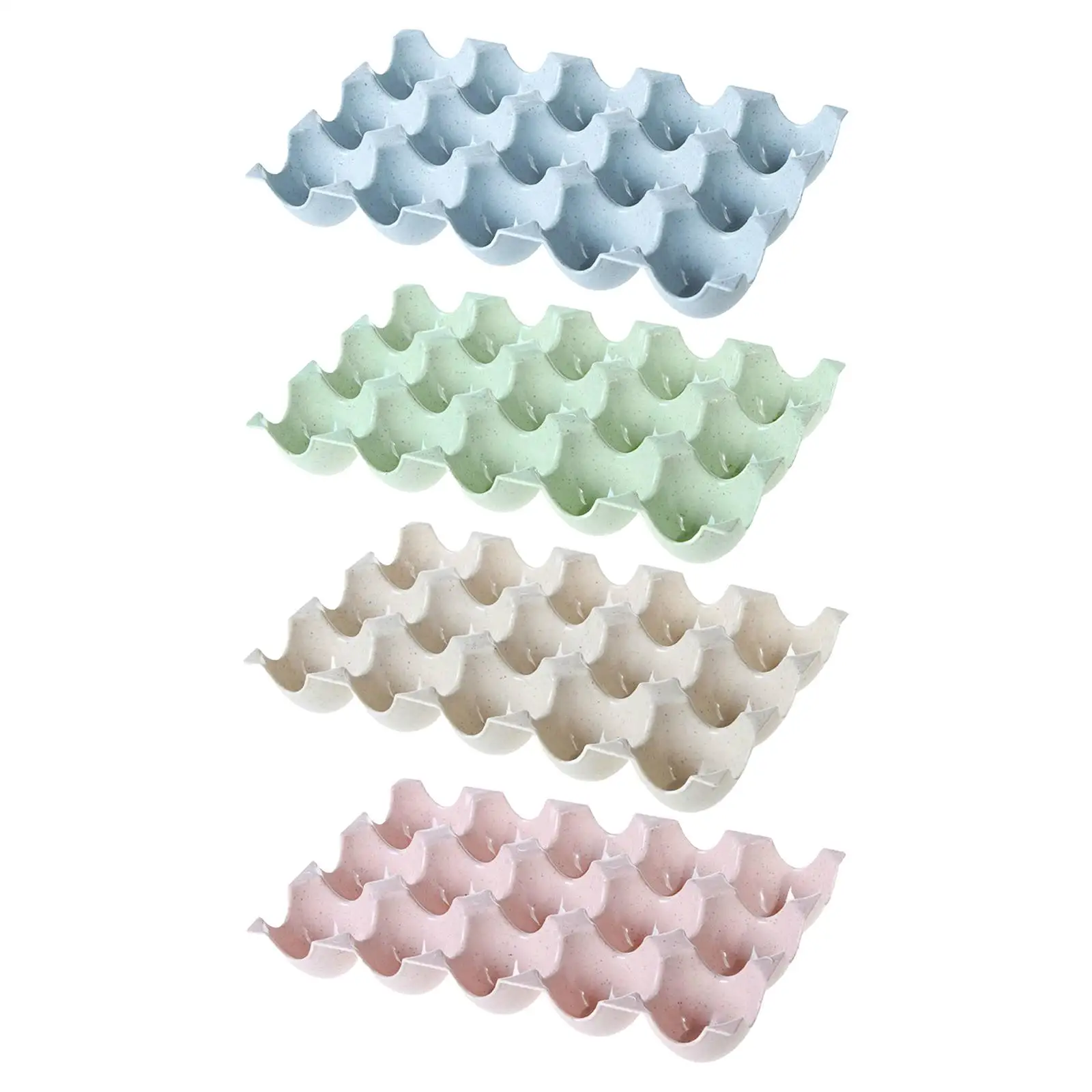 15 Grids Egg Holder Organization Durable Stable Refrigerator Egg Organizer for Refrigerator Countertop Cabinet Restaurant egg storage box