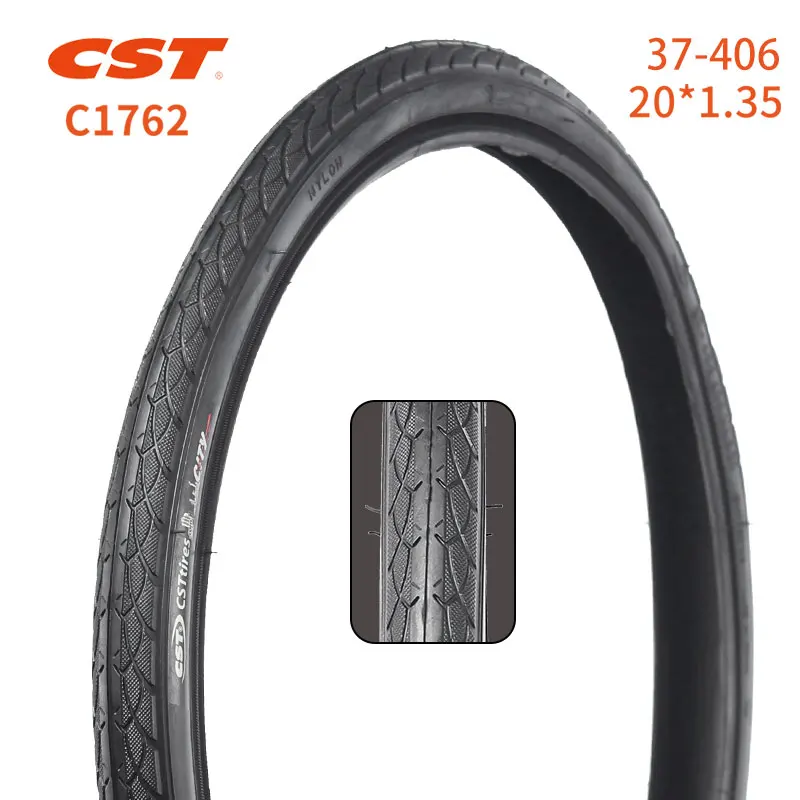 CST-Folding Bike Tire, Bicycle Tire, Small Wheel Diameter, BMX Bicycle Tire, 37-406, C1762, 20Inch, 20x1.35