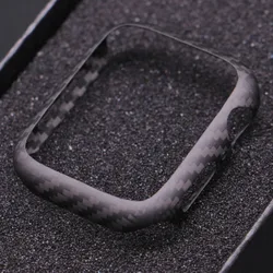 Matte Glossy Genuine Carbon Fiber Shockproof Slim Bumper Frame Case for 44MM (Matte)