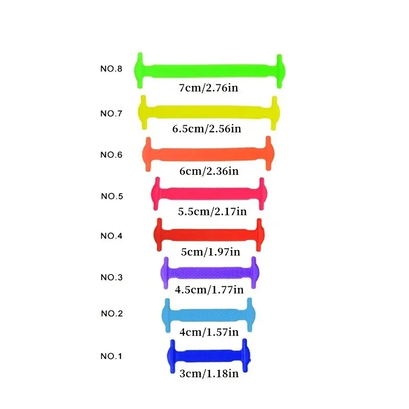 16pcs/set Silicone Elastic Laces No Tie Up Shoe Laces Lazy Shoe T Shaped No Tie Ups silicone shoelaces,elastic shoelaces