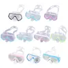 PVC Strap Kids Swim Goggles Anti Fog with Nose Cover Pool Swim Eyewear Vibrant Colors Anti-Leak Snorkel Swimming Goggles Girls 1