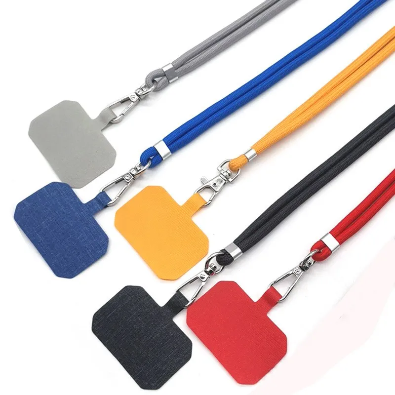 Universal Adjustable Phone Lanyard Anti-lost Lanyard Strap Detachable Colorful Neck Cord Phone Safety Tether Keychain Chain Rope