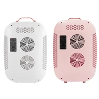 12л мини-холодильник для макияжа с охлаждением и подогревом, холодильник для хранения косметики, маска для напитков, сохраняет свежесть, охладитель для домашнего автомобиля, двойного назначения — изображение 3